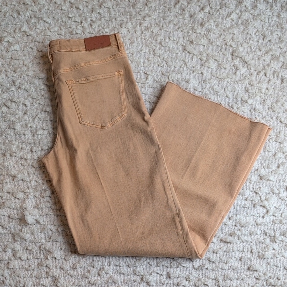 Dear John Washed Orange Sunflower Wide Leg 29 Waist Fiona High Rise